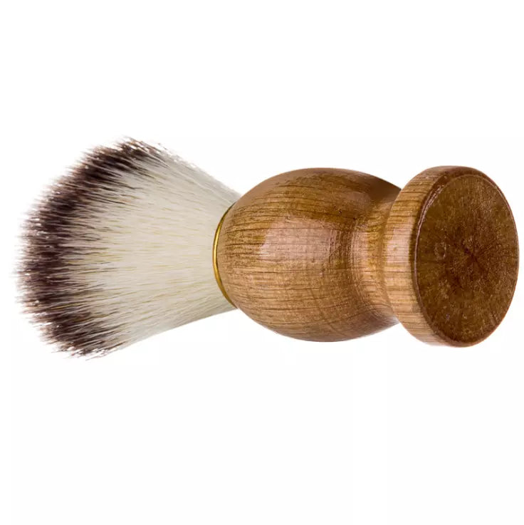 Blaireau brosse à raser en poil de sanglier, naturel, marron en bois d'Hému, écologie responsable, accessoire de soins pour visage homme