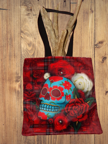 sac tote bag las Calaveras au Mexique, produit unique