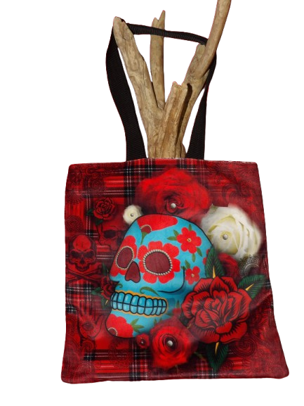sac tote bag las Calaveras au Mexique, produit unique