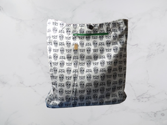 Sac tote bag, las Calaveras au Mexique, produit unique, artisanal