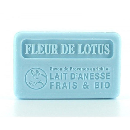 Savon au lait d'ânesse frais et bio fleur de lotus 100gr